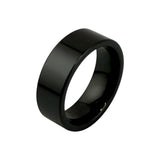 Black ceramic customizable ring core 8mm, 10mm