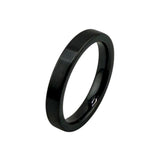 Black Titanium customizable ring core 4 mm width