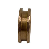 Hammered Rose Gold plated Tungsten channel ring core