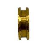 Hammered Gold plated Tungsten channel ring core