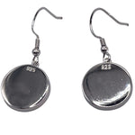 Inlay Earring cups sterling silver .925