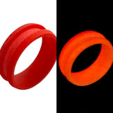 Glow inlay channel ring cores