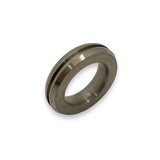 Unfinished Narrow channel, round top titanium - ringsupplies.com