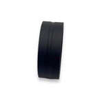 Black Ebony Wood flat ring core - ringsupplies.com