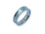 6 mm width sterling silver inlay ring - ringsupplies.com