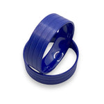 Blue ceramic flat ring core in 8 mm width