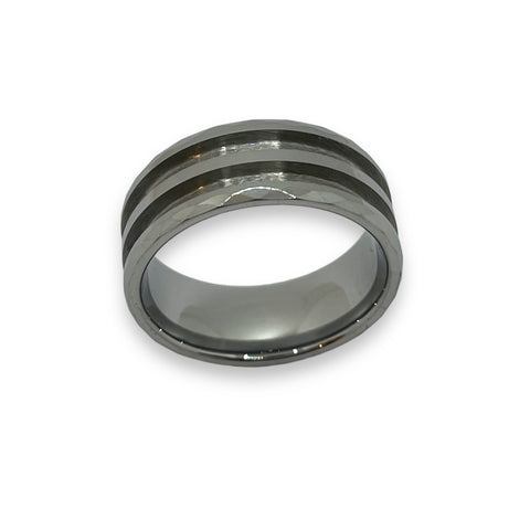 hammered tungsten ring core - ringsupplies.com