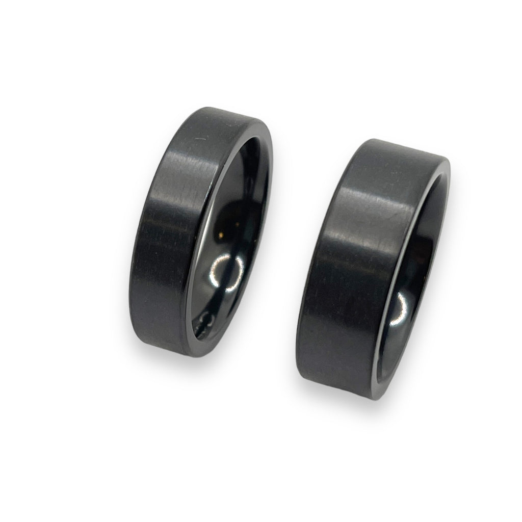 Customizable Black Zirconium ring cores – Ringsupplies.com