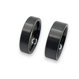 Customizable Black Zirconium ring cores