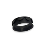 Carbon fiber Ocean wave inlay pattern ring core