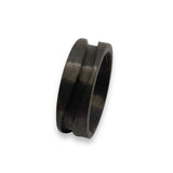 Carbon fiber S Wave inlay pattern ring cores
