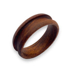 8 mm Brazilian Rosewood Channel ring core - ringsupplies.com