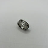 Leaf inlay channel titanium ring core