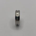 Cobalt Chrome 2.5 mm Channel inlay ring core with rounded edge