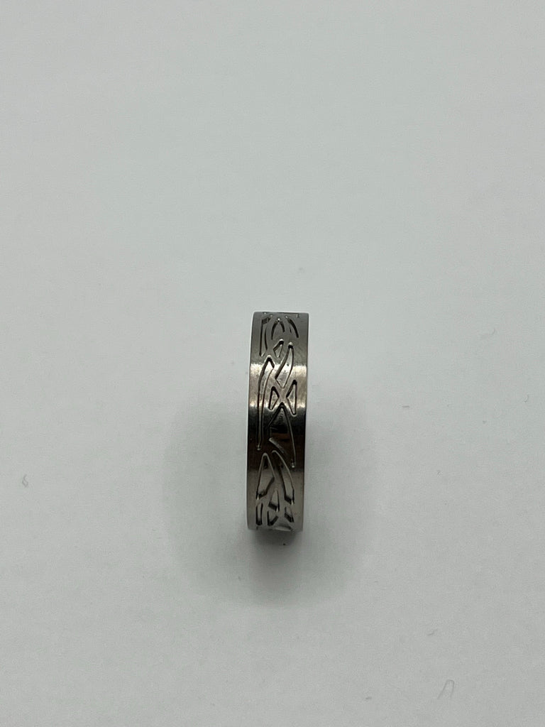 Titanium 2-Piece Screw-Together Ring Blanks (6mm wide, 3mm channel)