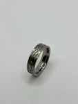 Leaf inlay channel titanium ring core