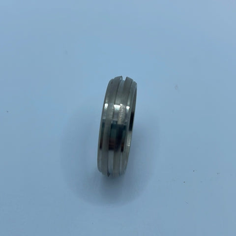 Round top 1.3mm inlay titanium ring ZBL-0315A