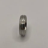 Cobalt chrome small channel ring core with raised inlay channel