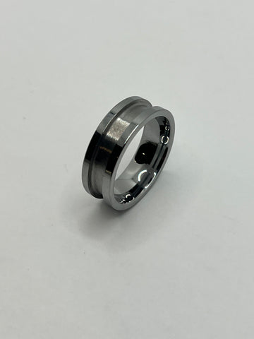 Tungsten Double-Channel Ring Blanks