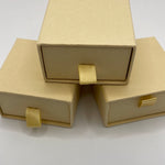 PACK of Wood grain textured paper ring boxes
