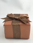 Copper cardboard ring box