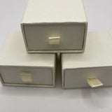 PACK of Wood grain textured paper ring boxes