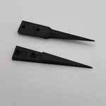 Stainless steel tweezers with replaceable tips for ring inlay