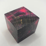 Dyed box elder wood ring cubes blank
