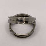 S / Wave  channel titanium ring core 4mm, 6mm