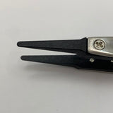 Stainless steel tweezers with replaceable tips for ring inlay
