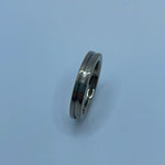 Narrow 4 mm titanium ring blanks ZBL-1201B