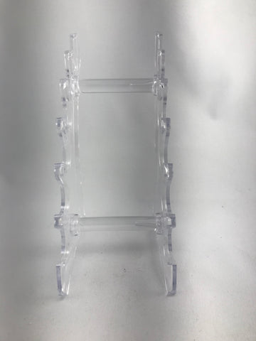 Clear plastic pen stand 6 pen stand horizontal