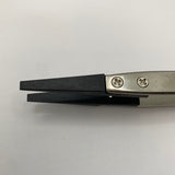 Stainless steel tweezers with replaceable tips for ring inlay