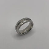 Cobalt Chrome domed top with accent line ring