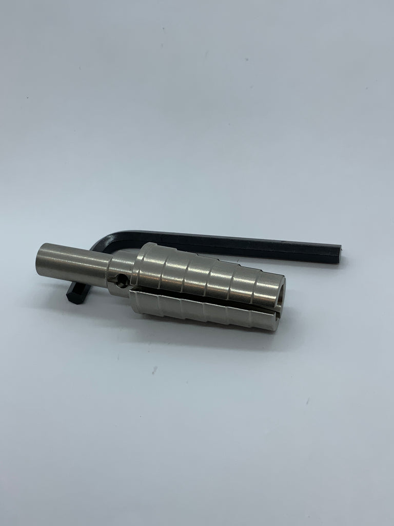Expanding stainless steel ring mandrel for lathe and wood rings