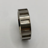 Rectangle inlay channel titanium ring core