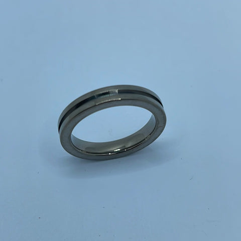Narrow 4 mm titanium ring blanks ZBL-1201B –