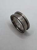 Top and Side inlay channels titanium ring core