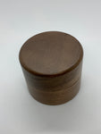 Round walnut ring box