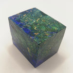 Dyed box elder wood ring cubes blank